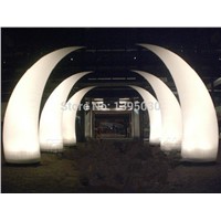 LED Inflatable Light with Inner Blower for Hotel Celebration 47cm Waterproof Nylon Fabric Inflatable Tube for Dinning Room