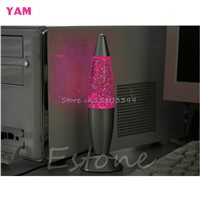 USB Multi-Color Changing Lava Lamp LED Glitter Mood Night Light Party Decoration #G205M# Best Quality