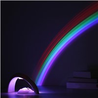 Creative 1W LED Colorful Rainbow Night Lights Romantic Rainbow Projector Lamp Coway Girlfriend Novel In Particular Small Gifts