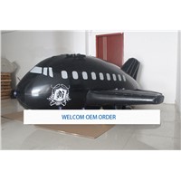 4m Airship Advertising Inflatable 33ft Giant Balloon in Black Color HB08