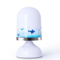 LumiParty USB Rechargeable LED Night Light Touch Sensor Table Lamp Cute Baby Bedside Lamp With Hook jk30