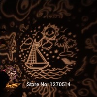 Marine life Projector lamp and power adapter Manually rotating LED Ocean life Light Night light Ocean Lamp Sent to children gift