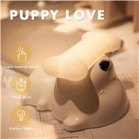 LED Cute Dog Bedside Touch Sensor Lamp USB Rechargeable Dimmable  Puppy Dog Table Lamp for Living Room Baby/Kids Bedroom