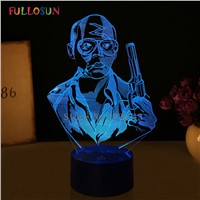 Customize Model 3D LED Lamp Crative Gift USB 3D Night Light 7 Colors Changing Atmosphere LED Lights as Home Decoration