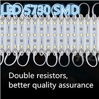 LED 5730 SMD Waterproof module DC12V advertising signs Blister light word word billboard  3 led CE Double resistors