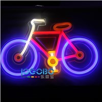 Led Neon Sign Bike Handcrafted Neon Tube Beer Bar Pub Neon Light Sign Signboard for Bar Christmas Decorations for Home Windows