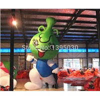 6m Colorful Inflatable Cartoon for Decoration in Rabbit Shape Giant Balloon