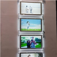 (3unit/Column) A3 Double Sided LED Magnetic Panel Lightbox,Window Display Poster Holders for Hotel,Estate Agents,Restaurant