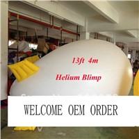 13ft Inflatable Advertising Helium Blimp/ Airship/ Zeppeline for Events/ Exhibition/ Solid Color