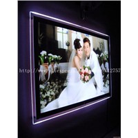 Wall Mounted Acrylic Picture Frame Ultra Thin Led Illuminated Poster Frame Light box