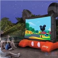 Original factory Customized used inflatable movie screen for sale(3.5m*2.5m)