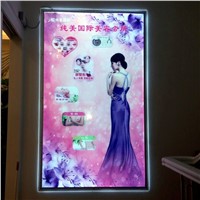 24&amp;amp;quot;x32&amp;amp;quot; LED Wall Mounted Display Acrylic Picture Frame Light Box Slim Crystal Lighted Up Poster Frames