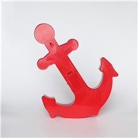 DELICORE New Arrival Red Anchor Night Light 11 LED Marquee Sign Light Up Vintage Plastic Wall Lamps Indoor Decoration S014RED