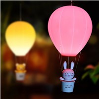 LumiParty LED Night Light Dimmable Hot Air Balloon Children Baby Nursery Lamp With Touch Switch USB Rechargeable Wall Lamp