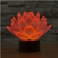 3D Led Night Light Novelty Lotus Bulbing USB Touch Switch Table Lamp 3D Star Wars Luminaria de Mesa Vision Illusion