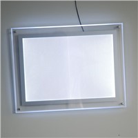 Crystal Ultra Slim Acrylic LED Light Box,Photo Display,Slimline Sign Size A3