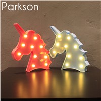 3D Table Lamp Led Night Light Novelty Fixtures Lamparas Unicorn Christmas Tree Flamingo Decor Led Lamp Night Lights Veilleuse