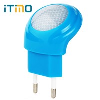 LED Night Lights EU Plug 0.7W Lighting Auto Sensor Smart Dreambed Bedside Lamps Bulb Home Decoration Decor Atmosphere Light Gift