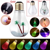2017 New Mini Colorful DC5V 400ml USB Night Light Bulb Humidifier Air Purifier Diffuser Atomizer Gold/Silver/Matte Surface
