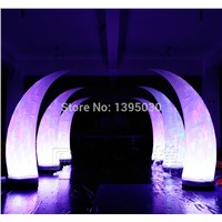 LED Inflatable Light with Inner Blower for Hotel Celebration Waterproof Nylon Fabric Inflatable Tube for Dinning Room