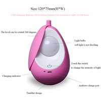 ZINUO DC5V Dimming USB Rechargeable Touch Sensor Night Light Bedroom Bedside Mini Lamp For Baby Feeding Sleep light Led Gift