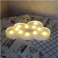 Lovely White/Blue Cloud LED Night Light Warm White Table Lamp Marquee LED light Nice Gifts for Children Room Decorations