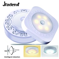 Jiaderui LED PIR Sensor Night Wall Light Motion Activated lamp Wireless Infrared Panel Emergency Human Body Sensing Light Bulb