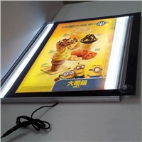 5PCS Slim Magnetic Aluminum Frame LED Menu Boards for Fast Food Restaurant 50x70cm LightBoxes