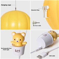 Dimmable Hot Air Balloon Creative LED Night Light With Remote Controller USB Rechargeable Kids Gift Bedside Baby Sleeping Lamp
