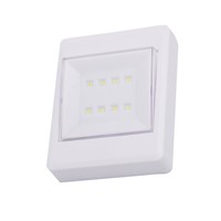 4*AAA Battery Powered 8LEDs Night Light 1 Mode Wall Lamp Night Lamp for Bedroom Cabinet Stairs Wardrobe Emergency Light