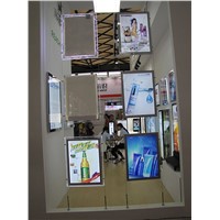 6PCS Real Estate Agency LED Window Display A3 Double Sided Magnetic Acrylic Face Light Panel Boxes