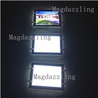 9PCS High Bright A4 Single Sided Magnetic Acrylic Frame Cable Wire Hanging LED Window Display Light Pocket for Real Estate Agent