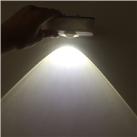 White Square 1LED Night Lights PIR IR Auto Switching Sensor Motion Detector Lamp Light 3*C Battery Home Chidren Lighting