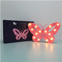 3D Marquee Butterfly Led Night lamp Novelty Baby Nursery night light For Kids Children Gift Party Wedding Bedroom Decoration