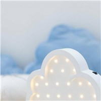 LED Wooden Clouds Night Light INS Children Baby Room Creative Decorations Table Lamp Lovely 2xAA Battery Lighting Kid&amp;amp;#39;s Toy