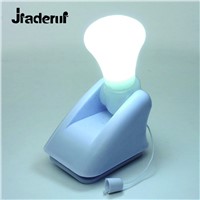 Jiaderui New Portable Night Light Stick Up LED Cabinet Closet Lamp Self Adhesive Nightlight Battery Wall Mount Energy Saving