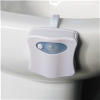 8 Colors LED Light Human Motion Sensor Automatic Toilet Seat Bowl Bathroom Night Light