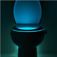 ZK30 Human Motion Sensor Automatic Toilet Seat LED Night Lights Lamp Bowl Bathroom Night Light 8 Color Lamp Veilleuse