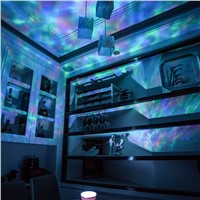 USB Ocean Wave Projector LED Night Light Aurora Sky Projector Holiday Starry Night Light Lamp With Remote Controller