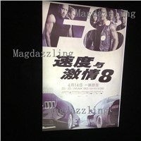 A1 Slim Black Snap Frame Led Lighted Up Movie Poster Frame for Home Theater/Cinema