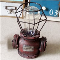 Mechanical parts retro stars night light pipe features creative gift decoration lamp resin Nightlight desktop lighting