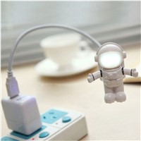 Hot Sale Creative Astronaut Spaceman USB LED Adjustable Night Light For Computer PC Lamp  Flexible USB LED Lamp