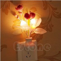 New Mini Tulip Soft Romantic Sensor Home Decor Night Light Baby Bed Room Lamp #L057# new hot