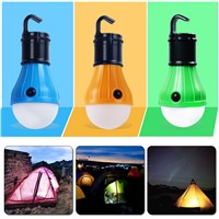 Jiaderui LED Lantern Night Lights Portable Outdoor Hanging LED Camp Lights Bulb Lamp For Camping Tent Powered By 3*AAA Batteries