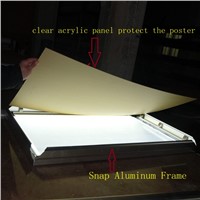Shopping Mall Wall Mounted publicity Snap Frame Advertising Slim Lightbox