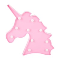 Unicorn Head Led Night Light Animal Marquee Lamps On Wall For Children Party Bedroom Decor Kids New