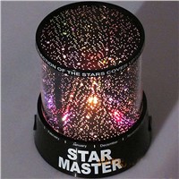 Star Lighting Lamp LED Romantic Room Rotating Cosmos Stars Projector Night Light Starry Moon Sky For Kid Christmas