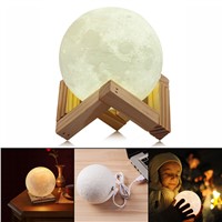 3D Print Moon Night light USB DC 5V 2 Color Change Touch Switch Night Lamps Baby Room Home Decor Desk Table LED Night Light