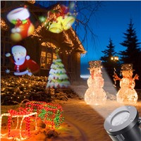 LED Christmas Santa Claus Pattern Moving Laser Projector Light Landscape Stage Festival AU UK US EU Plug Colorful