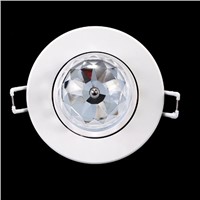 Promotion LED RGB Ceiling Stage Light 3W Full Color Automatic Voice-activated Rotating Lighting Party Bars Home Lamp